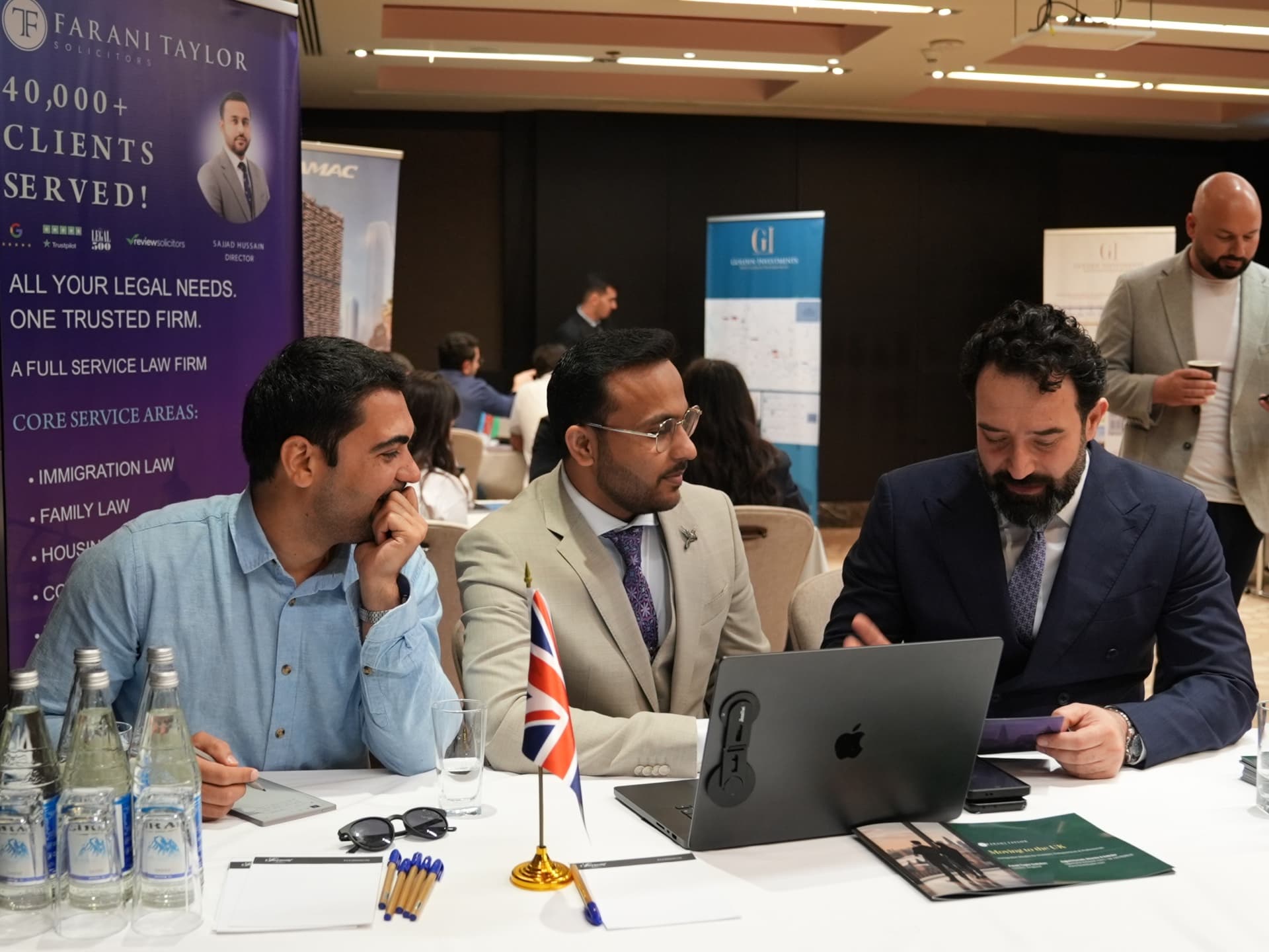 Sajjad Hussain advising delegates at the Baku Property Show