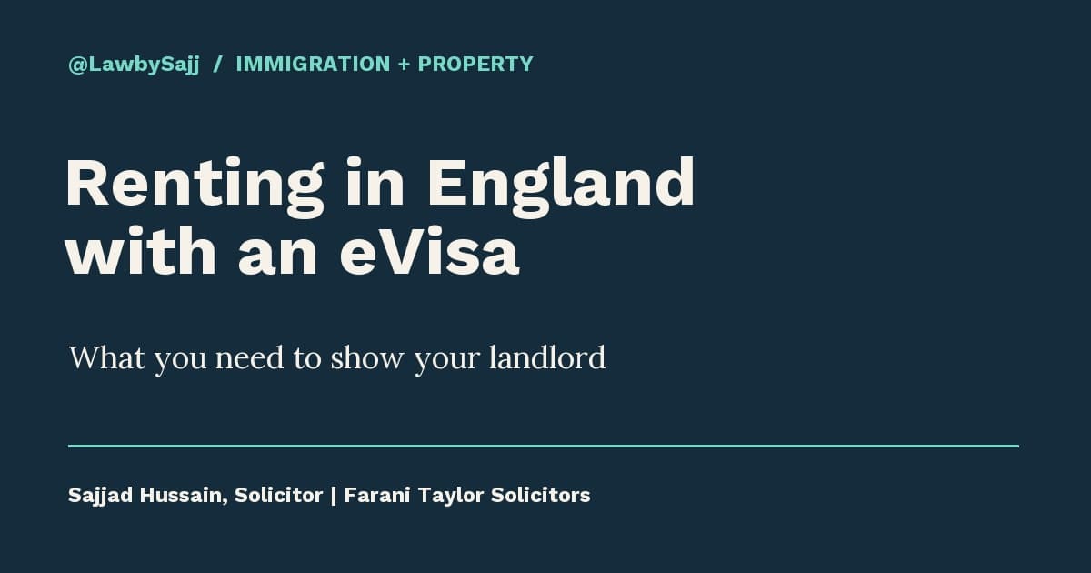 Renting in England with an eVisa: What to Show Your Landlord, article cover