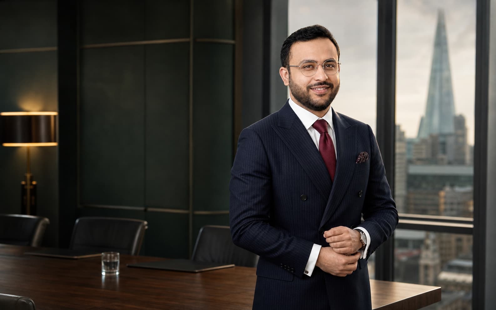 Sajjad Hussain in a business meeting