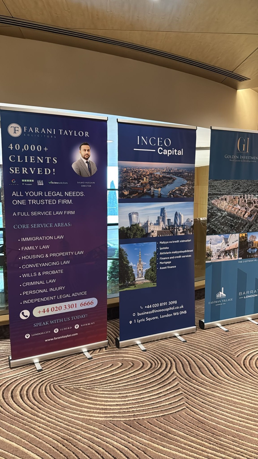 Farani Taylor Solicitors and property partners at the Baku Property Show
